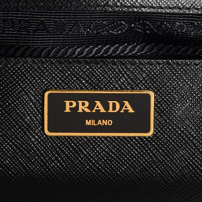 Prada Saffiano Lux Large Double Zip Tote Nero Black 6 of 11