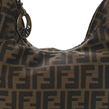 Fendi Zucca Vitello Elite Small Chef Hobo Tobacco Moro Giallo 8 of 12