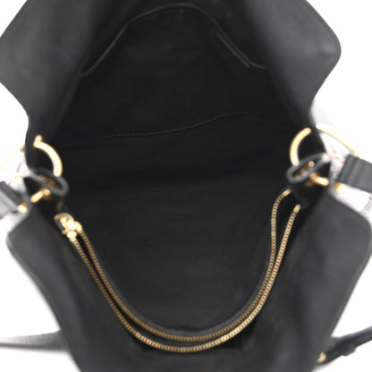 Burberry Derby Calfskin House Check Cornwall Hobo Black 5 of 14