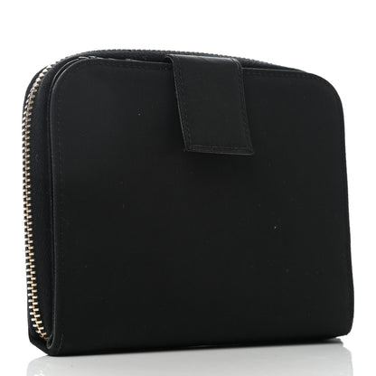 Prada Tessuto Nylon Compact Zip Around Wallet Black 3 of 9