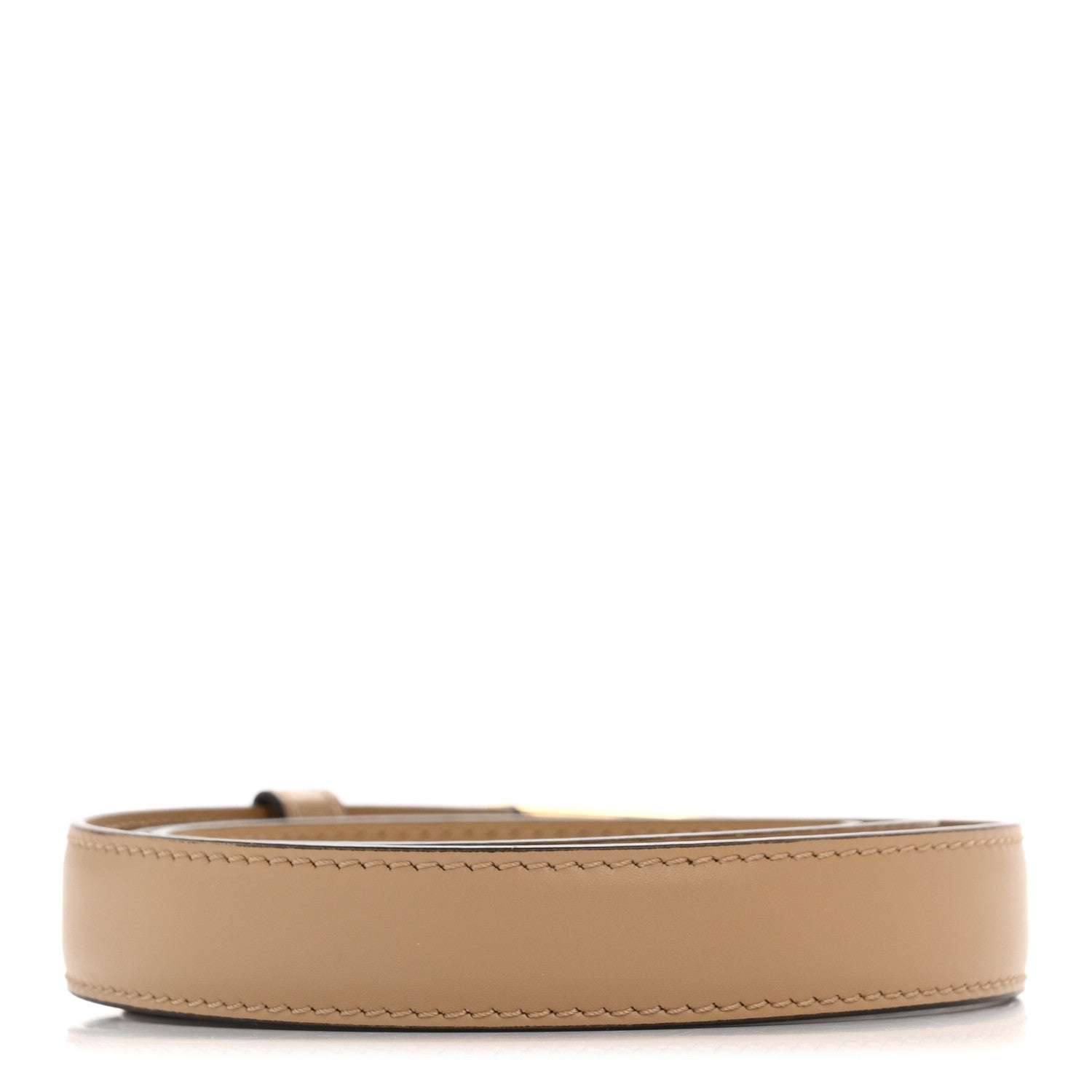 Fendi Vitello King Fendi O'Lock 2CM Belt 75 30 Tortora 2 of 6
