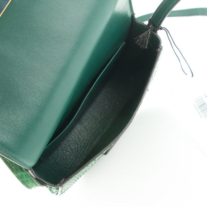 Celine Python Small Trotteur Dark Green 5 of 7
