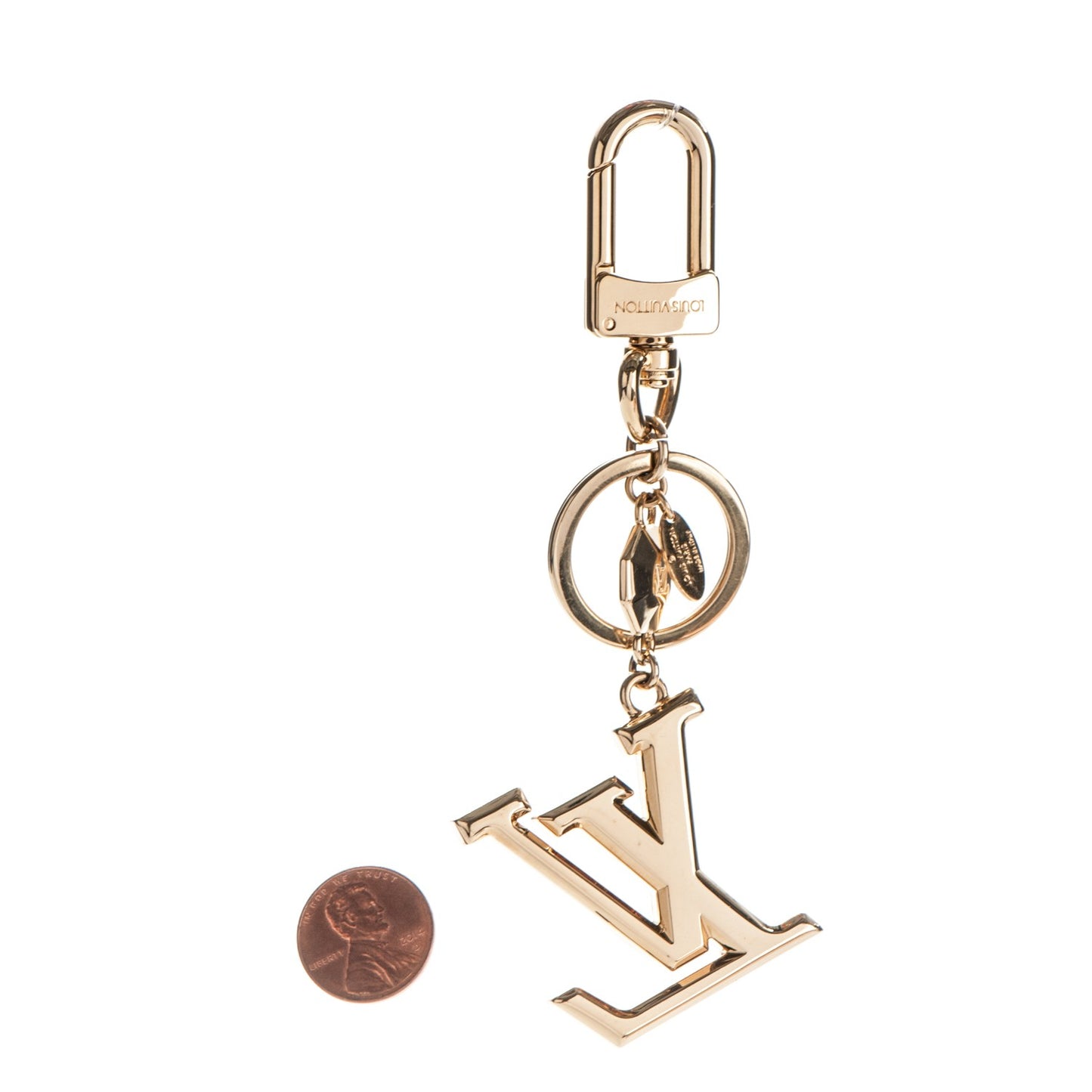 LV Facettes Bag Charm Key Holder Gold