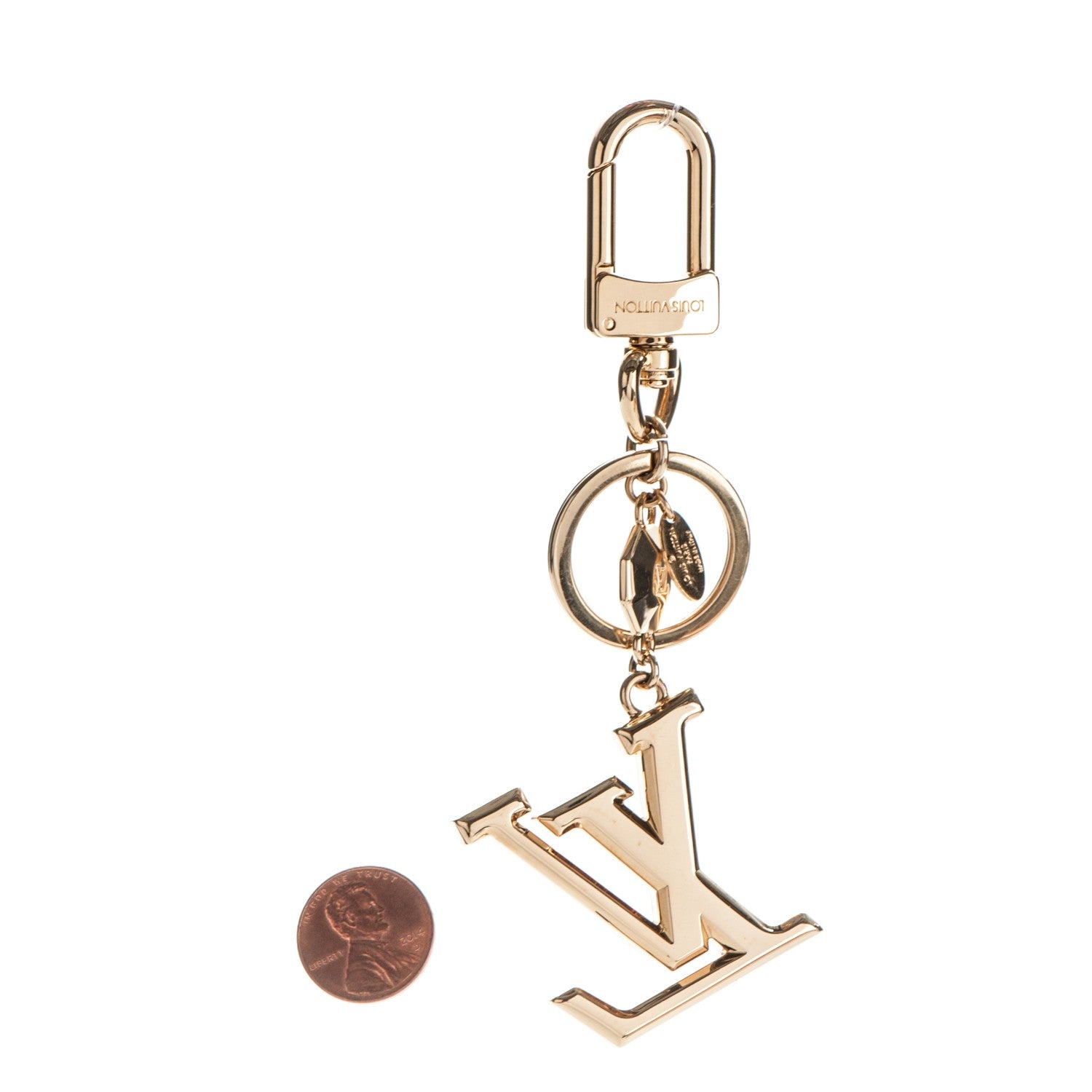 Louis Vuitton LV Facettes Bag Charm Key Holder Gold 2 of 4
