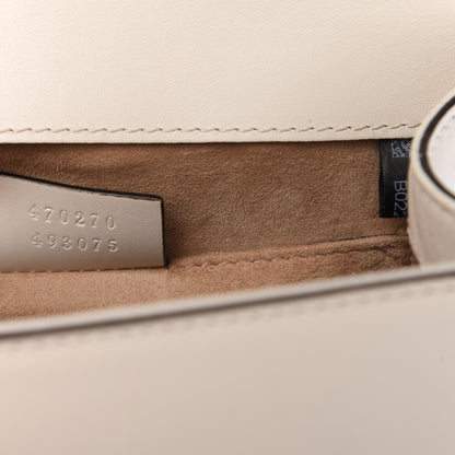 Gucci Calfskin Mini Sylvie Top Handle Bag White 9 of 10