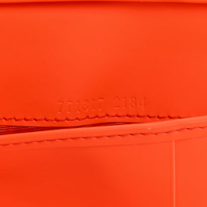 Gucci Rubber Effect GG Embossed Long Card Case New Orange Fluo 7 of 8