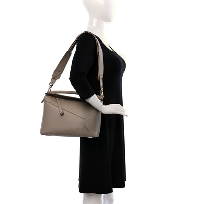 Loewe Calfskin Large Puzzle Bag Sand 3 of 8
