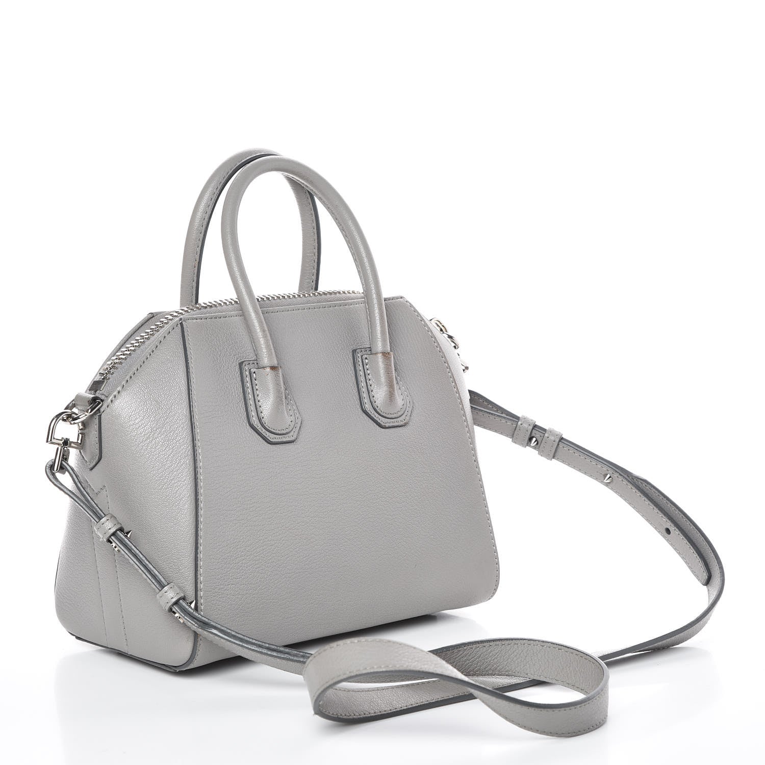 Givenchy Sugar Goatskin Mini Antigona Pearl Grey 3 of 9