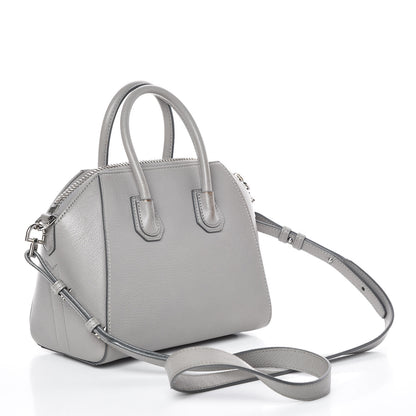 Givenchy Sugar Goatskin Mini Antigona Pearl Grey 3 of 9