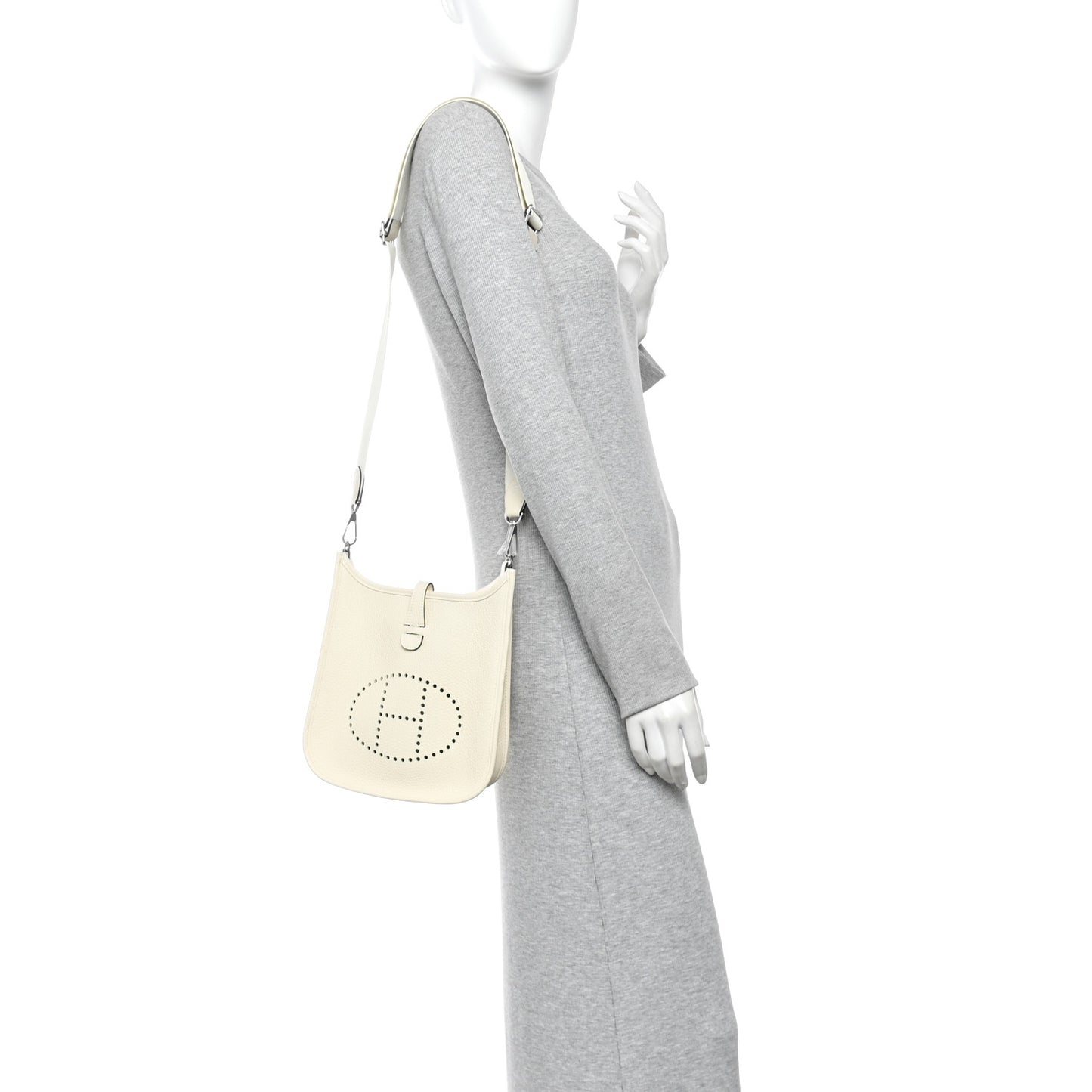 Taurillon Clemence Evelyne 23 Poche III Cream Cream
