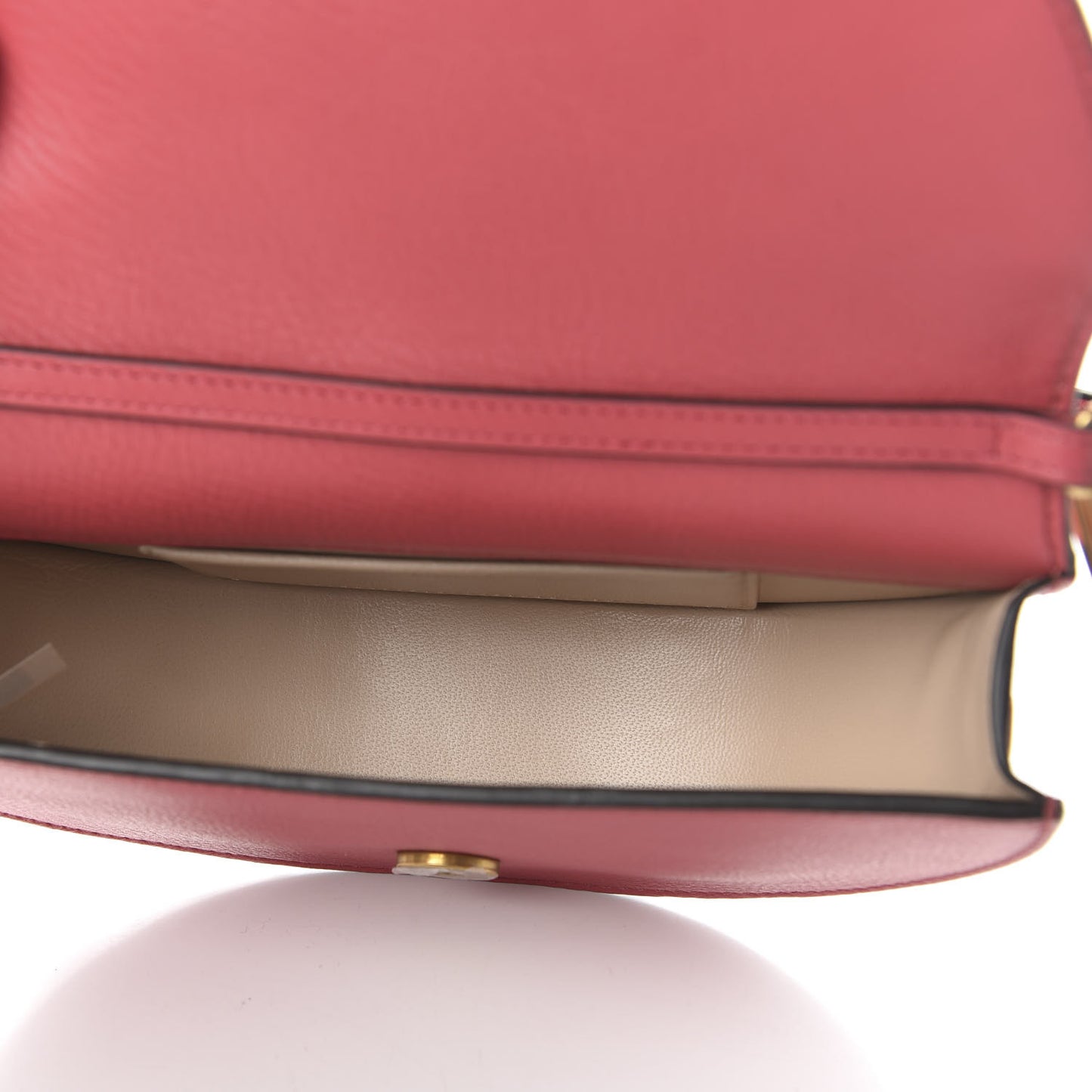 Calfskin Small Nile Bracelet Minaudiere Bag Scarlet Pink