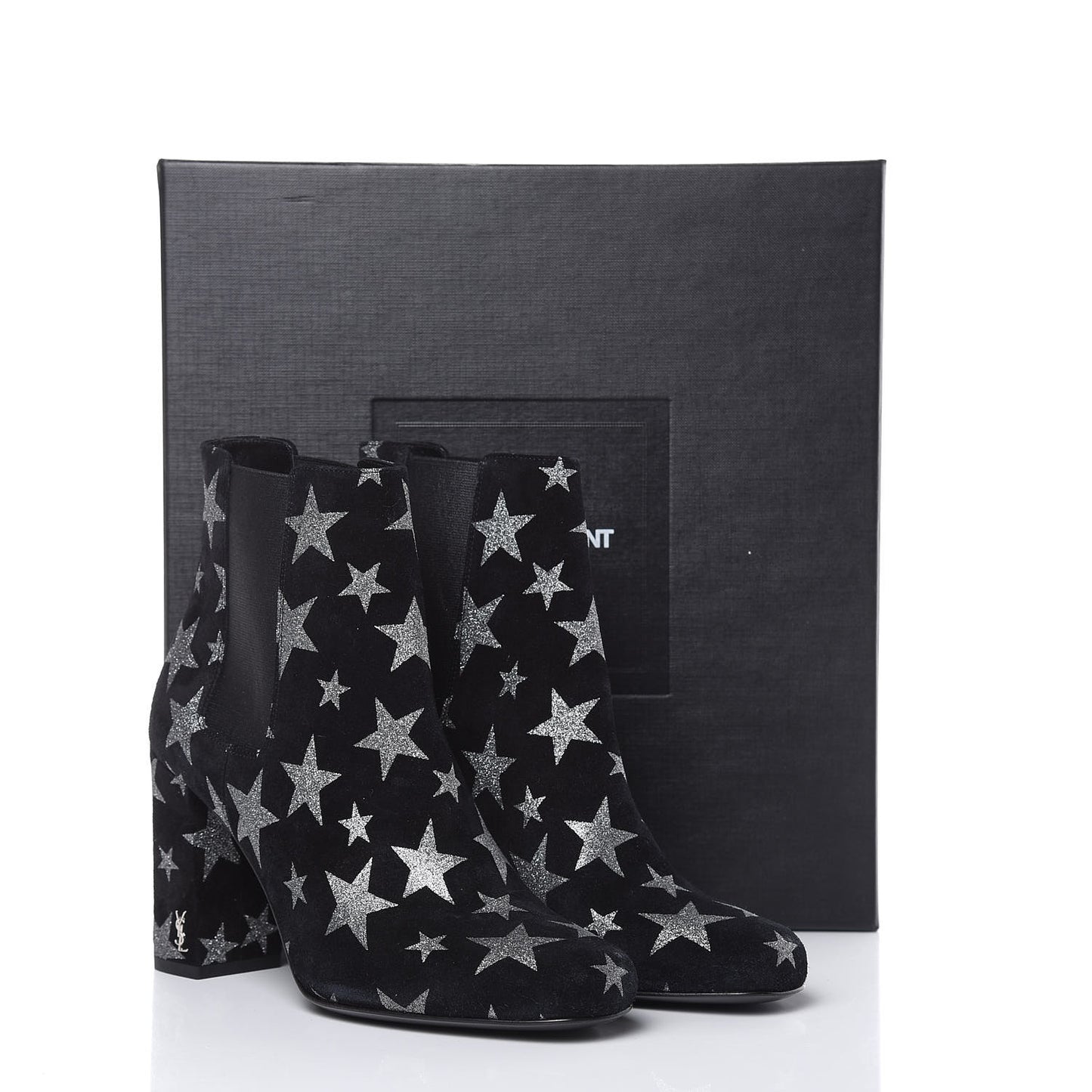 Suede Glitter Stars Babies 90 Ankle Boots 37 Black Argent