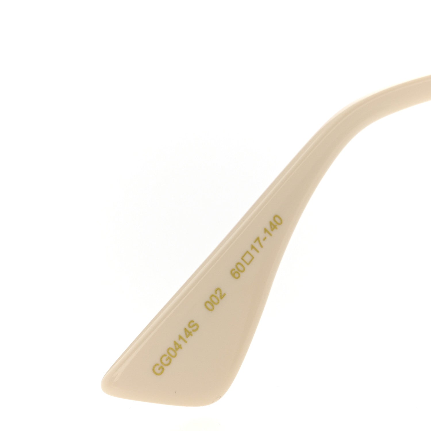 Gucci Metal Rectangular Guccify Frame Sunglasses GG0414S Gold 5 of 8