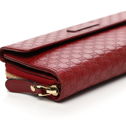 Gucci Soft Microguccissima Continental Zip Wallet Red 9 of 14