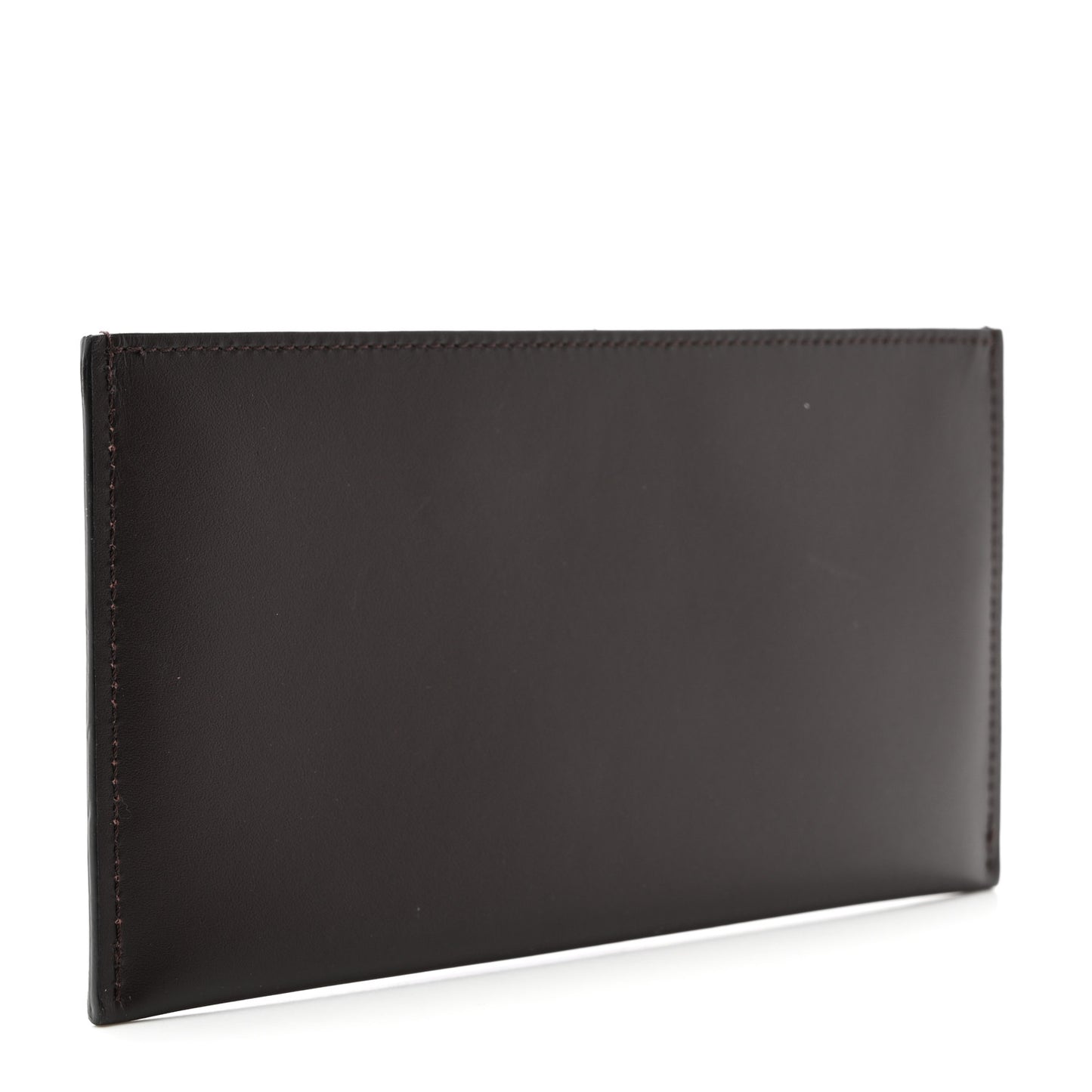 Calfskin Felicie Chain Wallet Card Holder Insert Brown