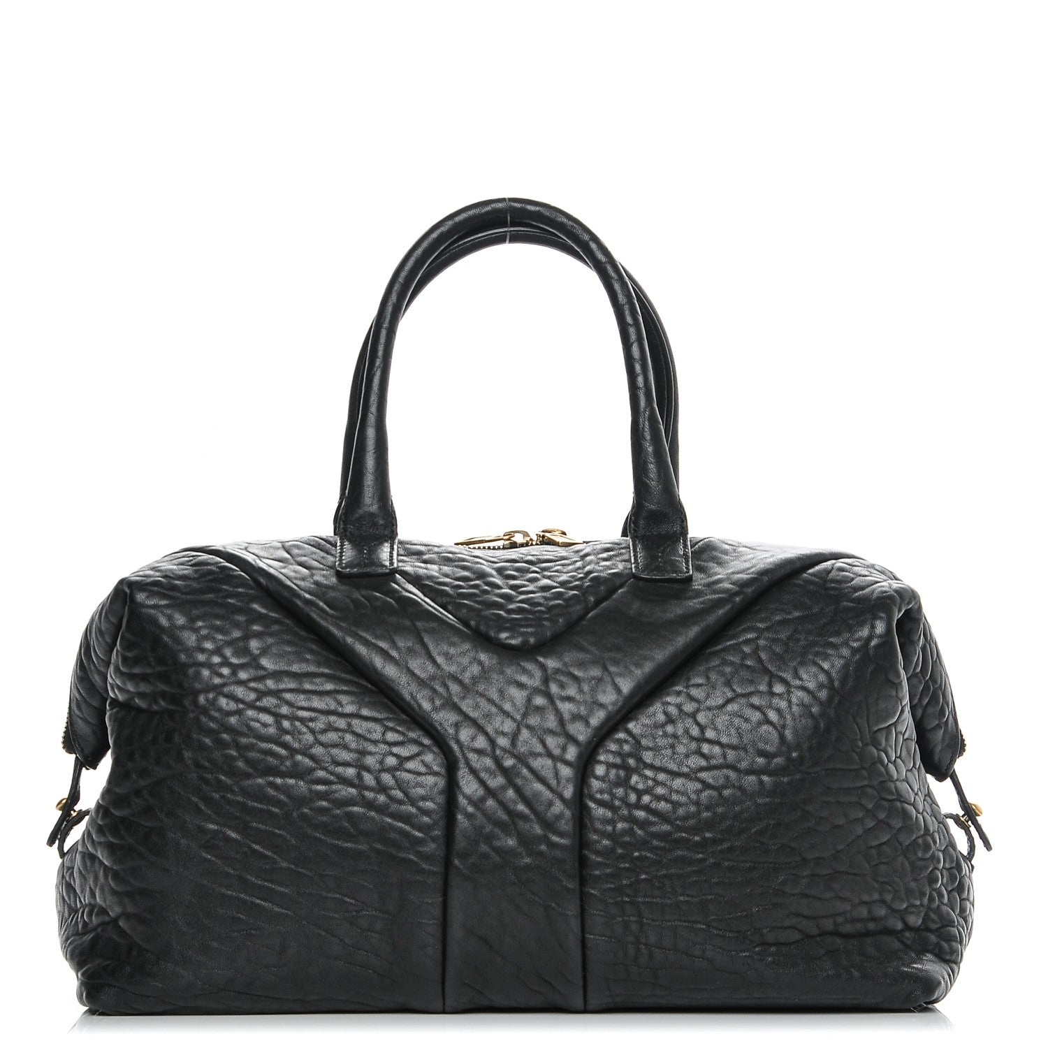 Saint Laurent Pebbled Lambskin Easy Sac Black 1 of 7