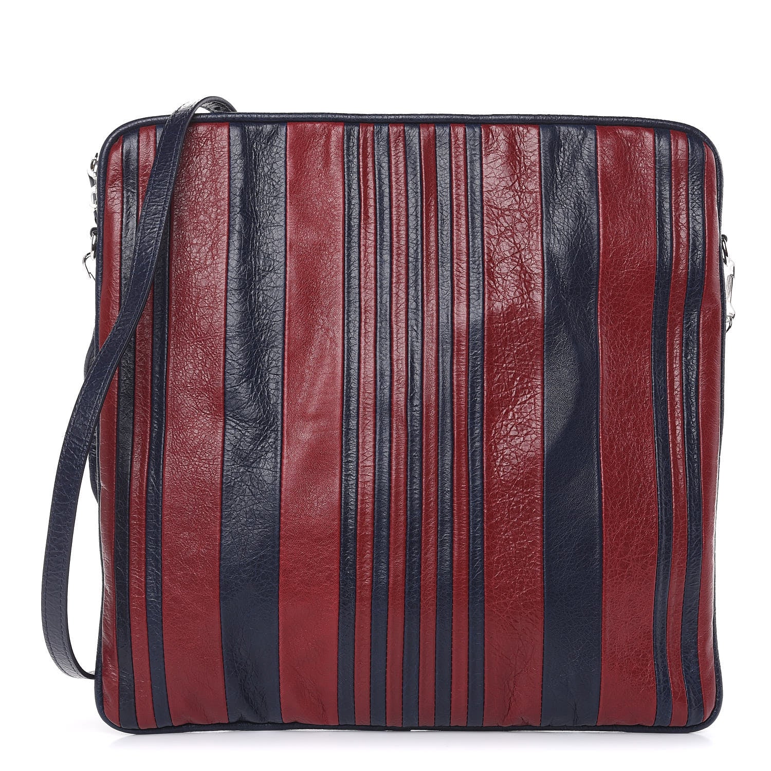 Balenciaga Agneau S Cushion Square Crossbody Dark Night Red 1 of 9