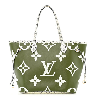 Louis Vuitton Monogram Giant Neverfull MM Kaki 1 of 13