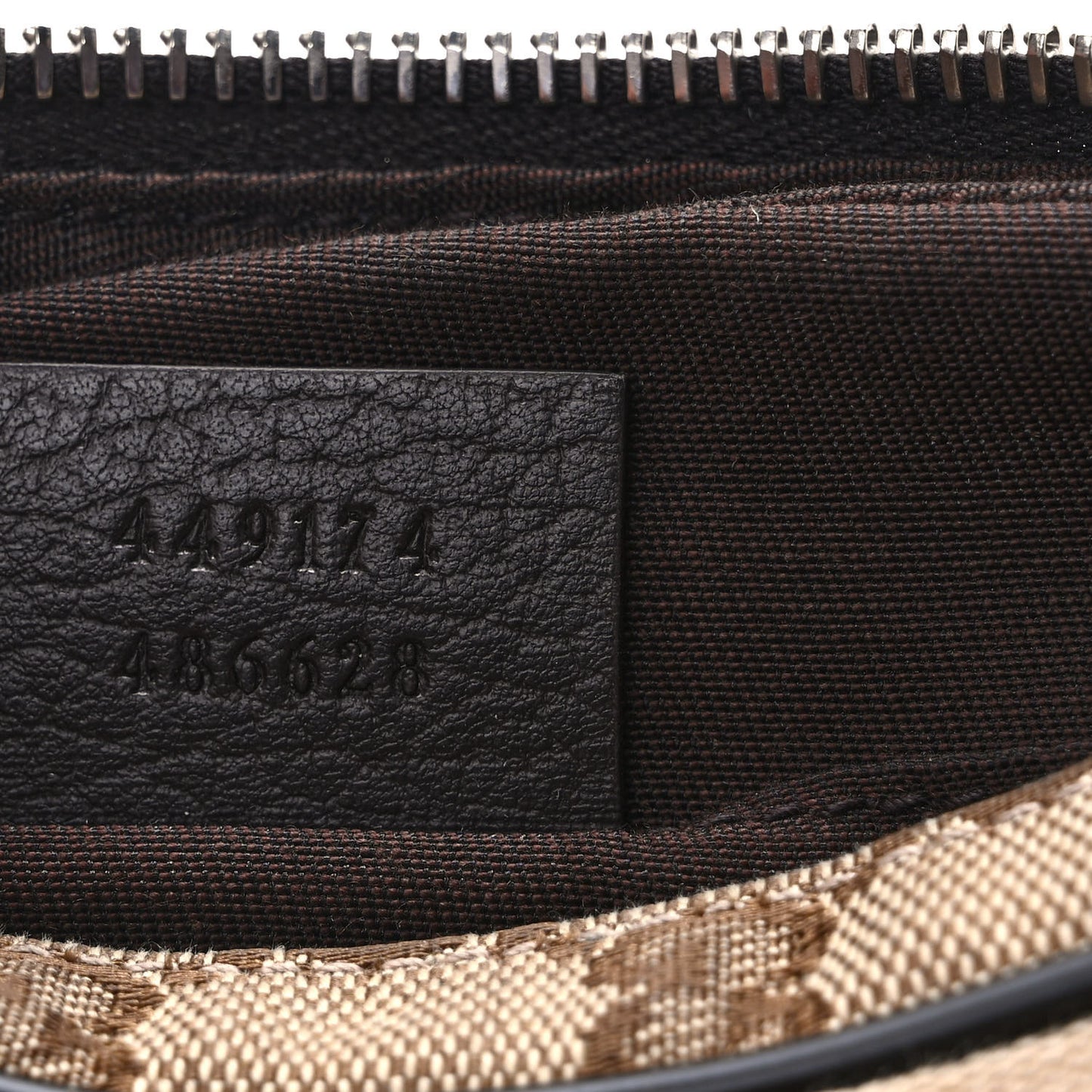 Monogram Dollar Calfskin Belt Bag Beige Ebony Testa di Moro Marrone Scuro