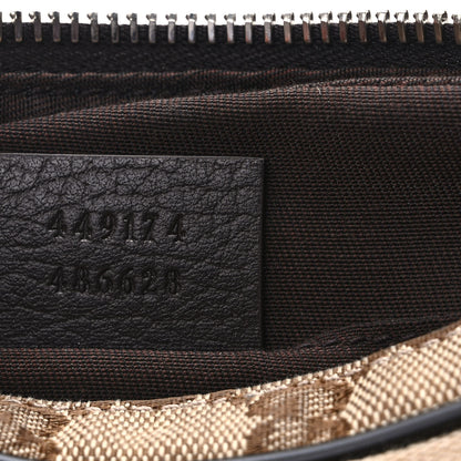 Gucci Monogram Dollar Calfskin Belt Bag Beige Ebony Testa di Moro Marrone Scuro 7 of 9