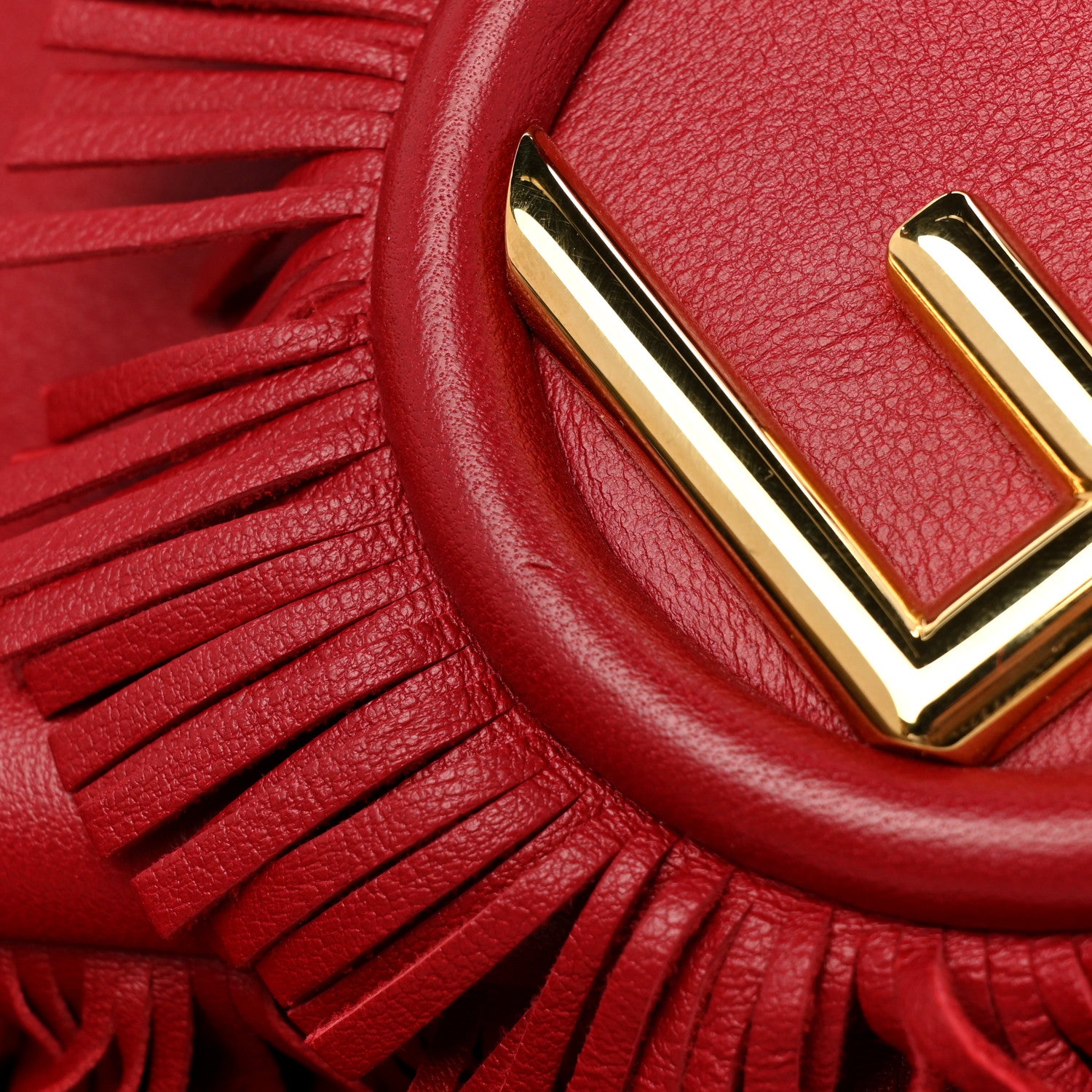 Fendi Nappa F is Fendi Fringe Baguette Fragola 13 of 13