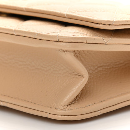 Chanel Caviar Quilted Wallet On Chain WOC Beige 11 of 12
