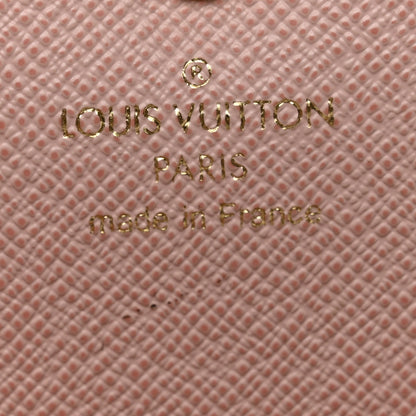 Louis Vuitton Damier Azur Emilie Wallet Rose Ballerine 6 of 7