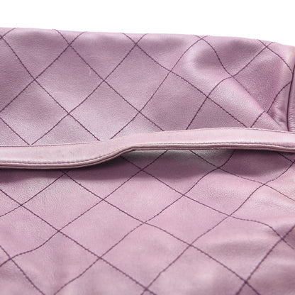 Chanel Lambskin Stitched Medium Ultimate Soft Tote Light Purple 8 of 13