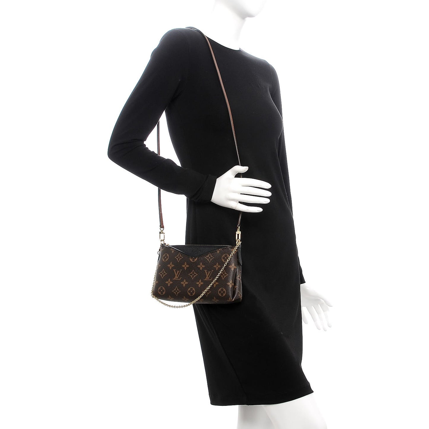 Monogram Pallas Clutch Black