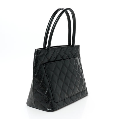 Chanel Caviar Quilted Medallion Tote Black 3 of 10