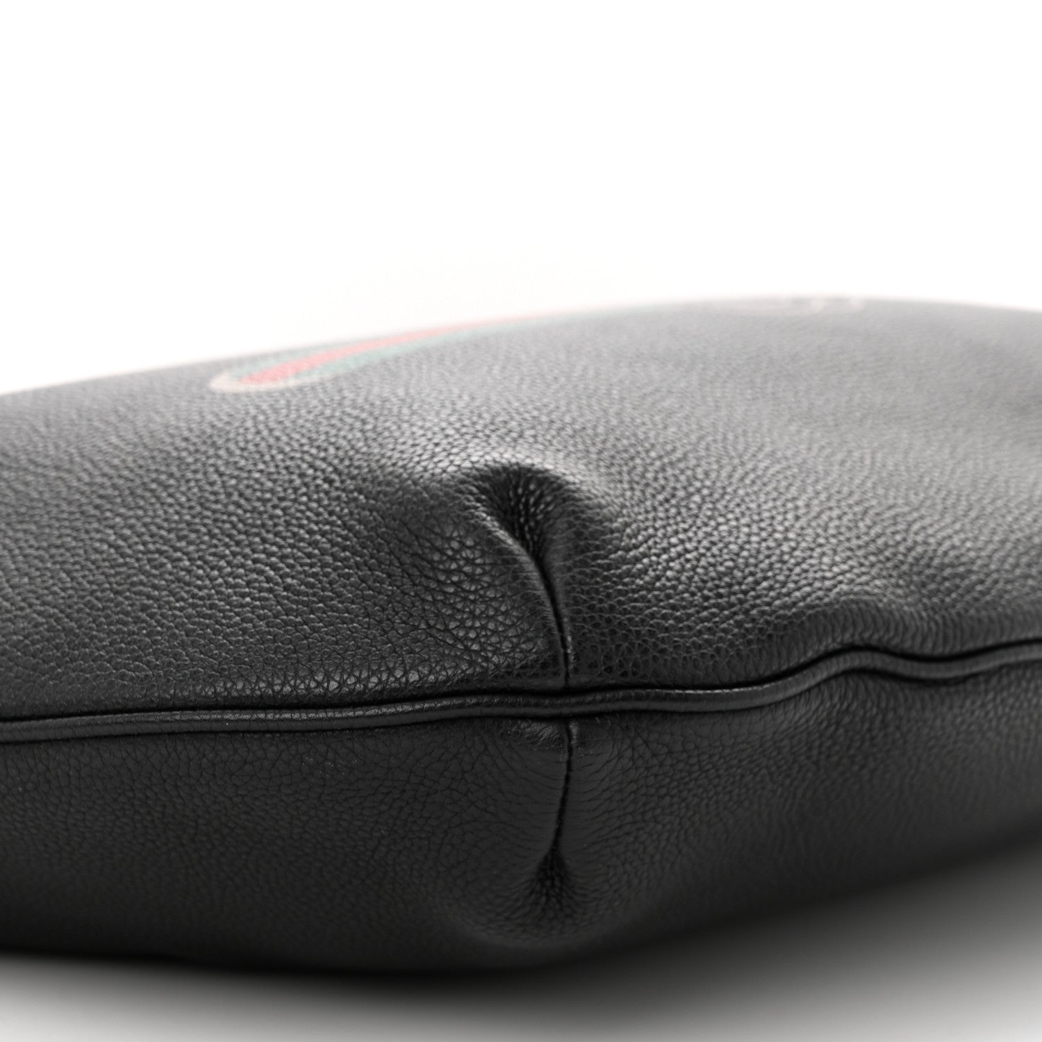 Gucci Grained Calfskin Logo Half Moon Hobo Black 9 of 11