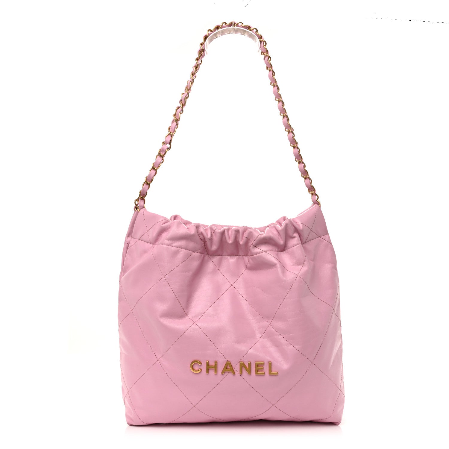 Chanel Shiny Calfskin Quilted Small Chanel 22 Lilac 1 of 11