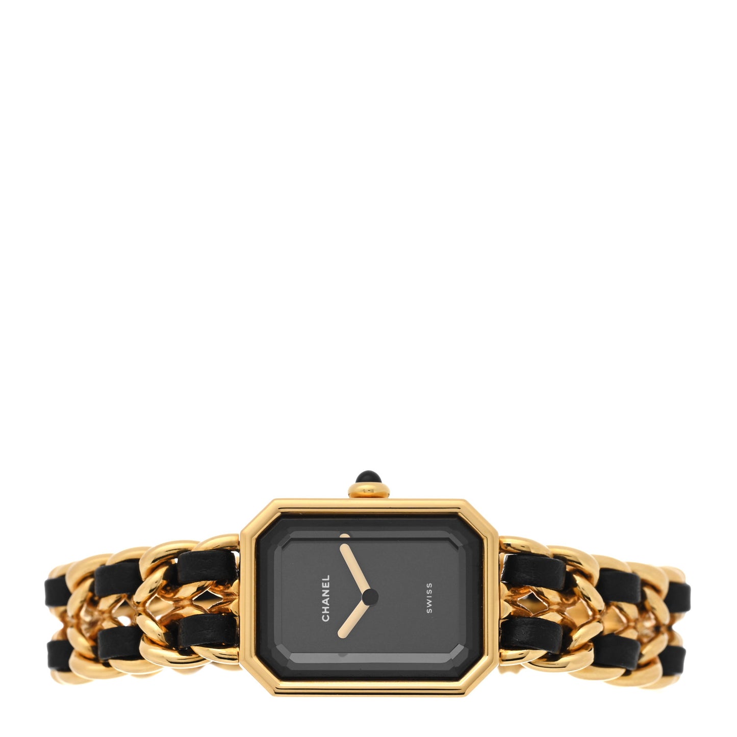 Stainless Steel Lambskin 20mm Chain Premiere Quartz Watch Gold L