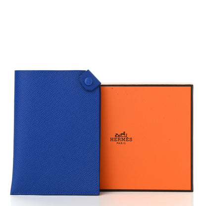 Hermes Epsom Tarmac PM Passport Holder Bleu Royal 8 of 8