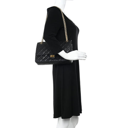 Chanel Aged Calfskin Quilted 2.55 Reissue 226 Flap Black 3 of 11