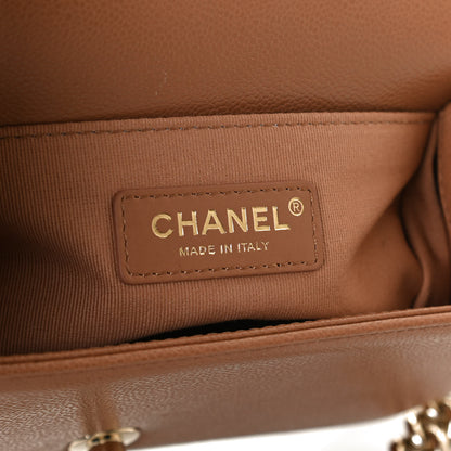 Chanel Caviar Quilted Small Boy Flap Brown 6 of 11