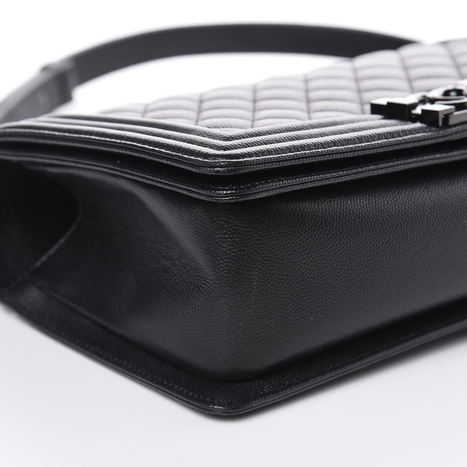 Chanel Caviar Quilted Medium Boy Flap So Black 8 of 12