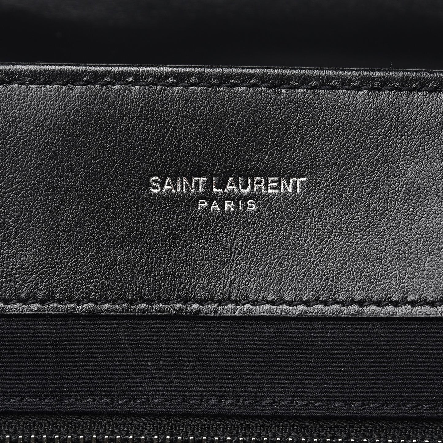 Calfskin Y Quilted Monogram Large Loulou Chain Satchel Black