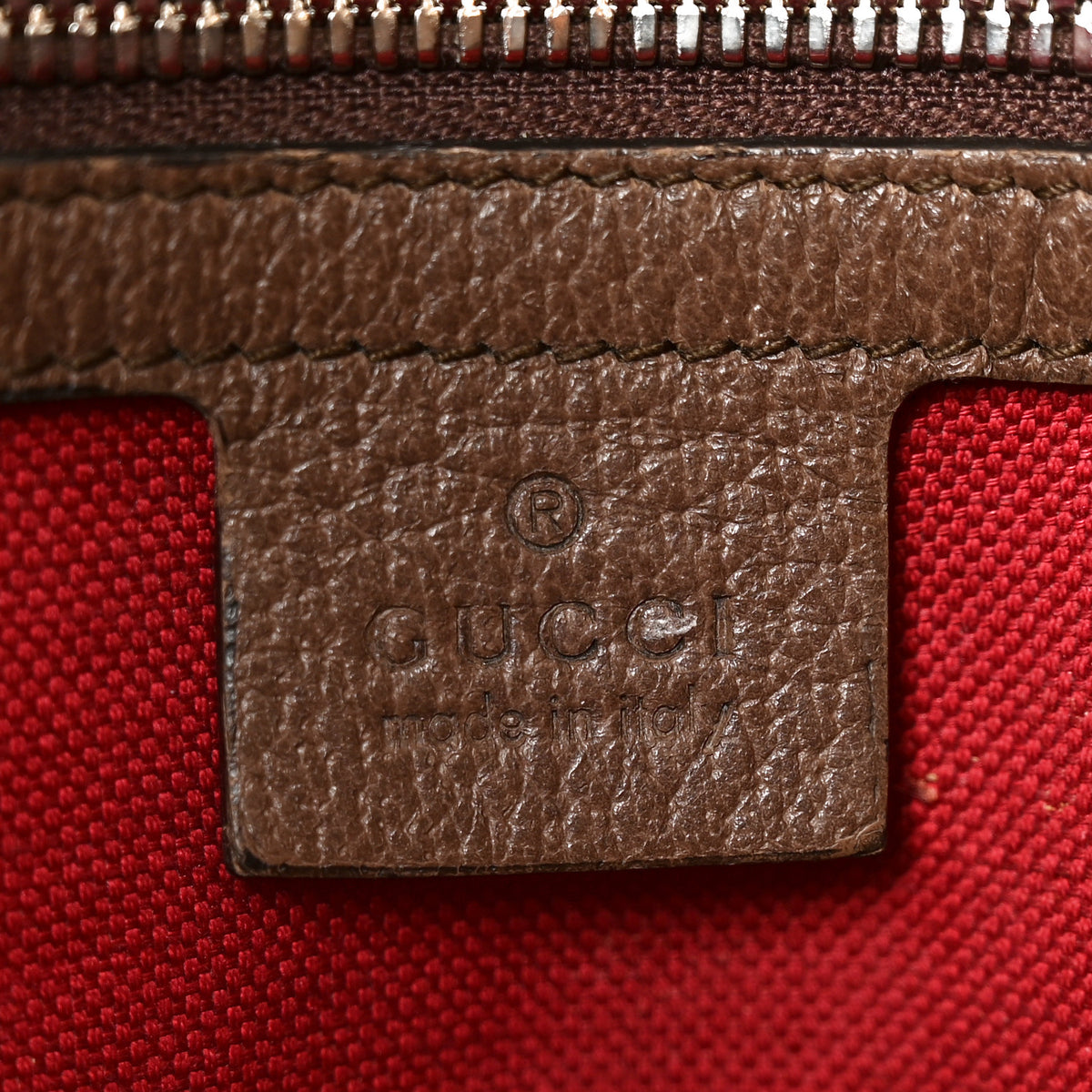 Gucci GG Supreme Monogram Textured Dollar Calfskin Small Detail Tote Beige Ebony New Acero 6 of 9
