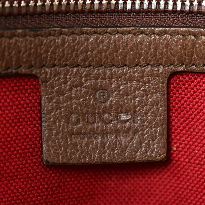 Gucci GG Supreme Monogram Textured Dollar Calfskin Small Detail Tote Beige Ebony New Acero 6 of 9