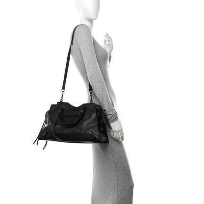 Balenciaga Grained Calfskin Black Hardware Neo Classic City Black 2 of 20