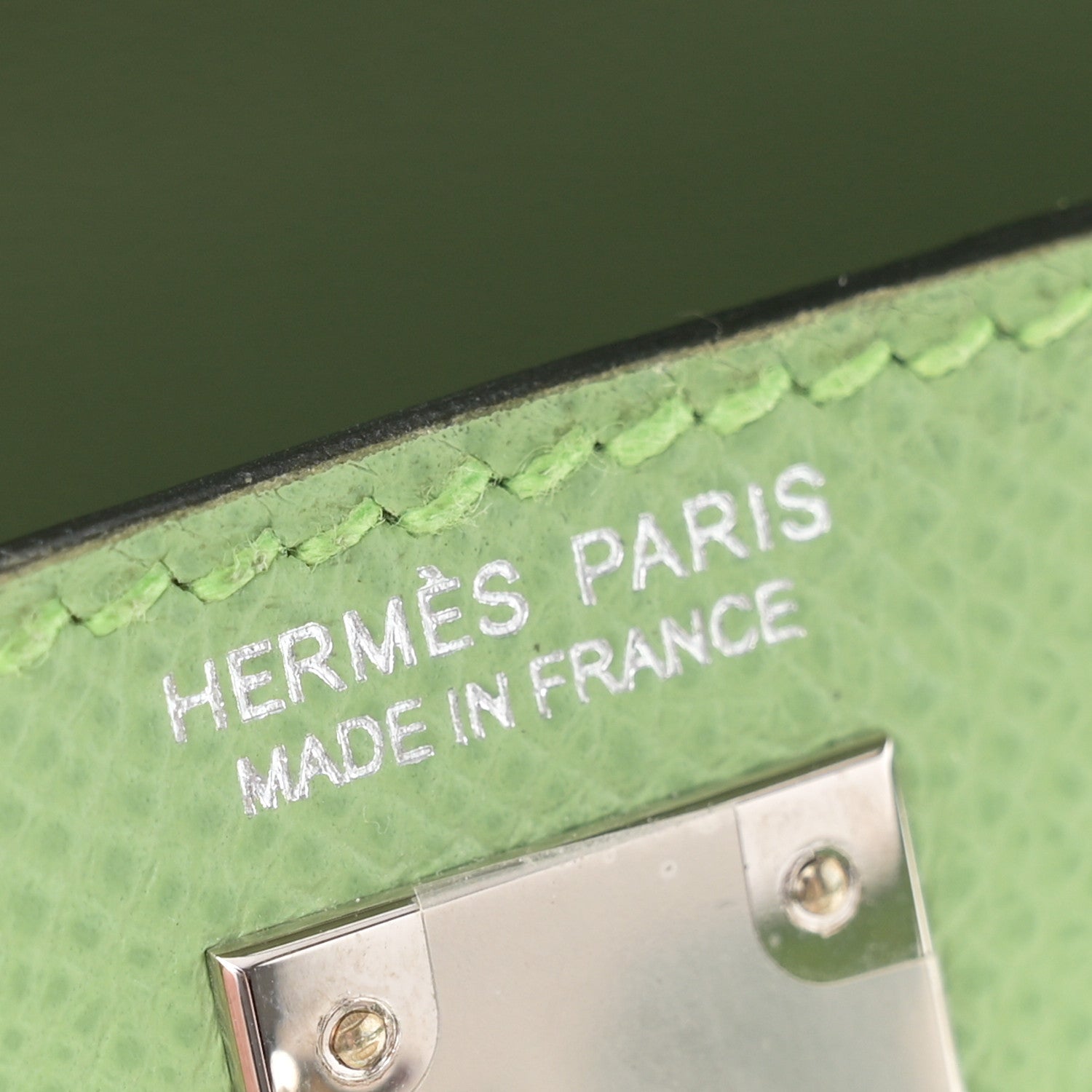 Hermes Epsom Mini Kelly Sellier 20 Vert Criquet 6 of 11
