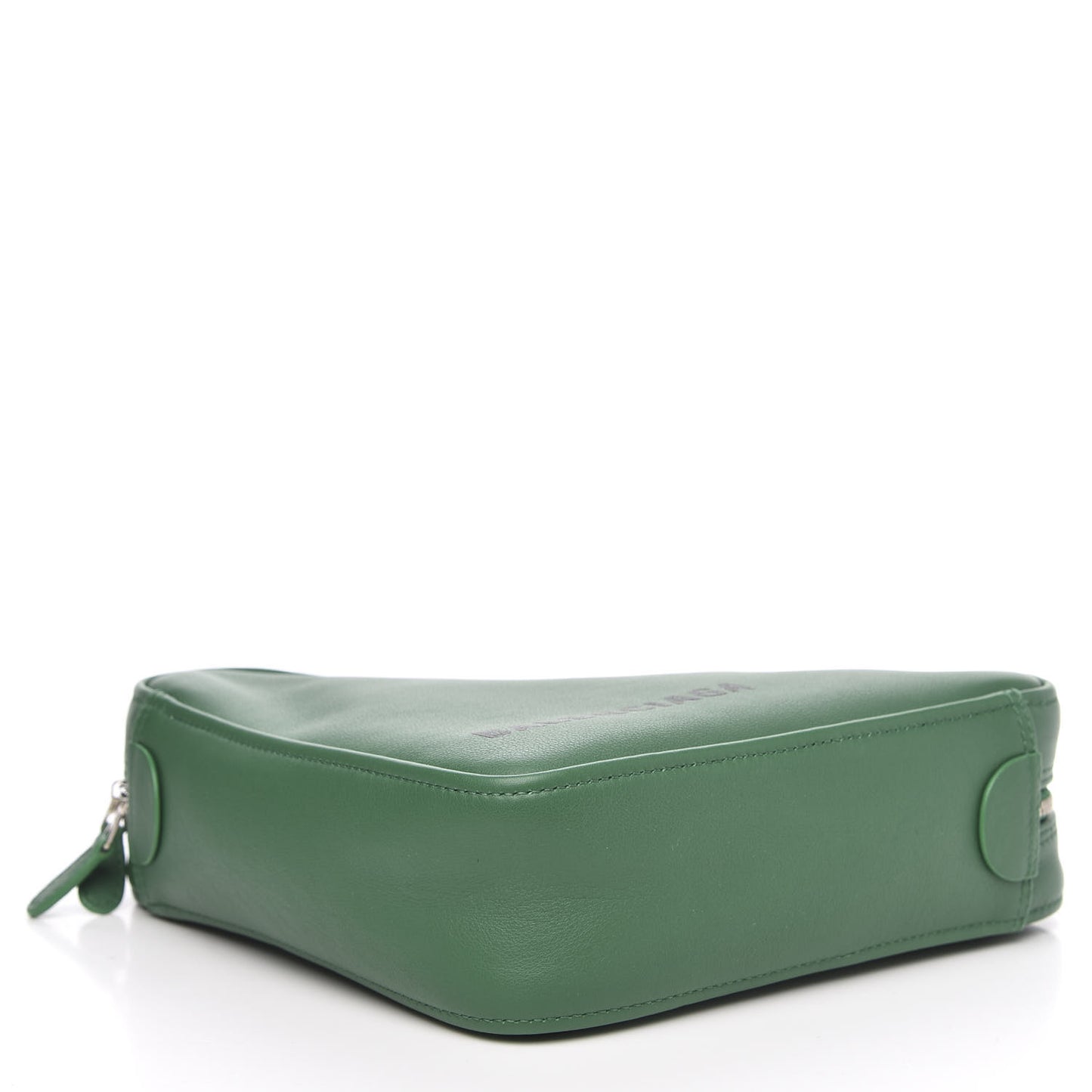 Shiny Day Calfskin Triangle Crossbody XS Vert Irlandais