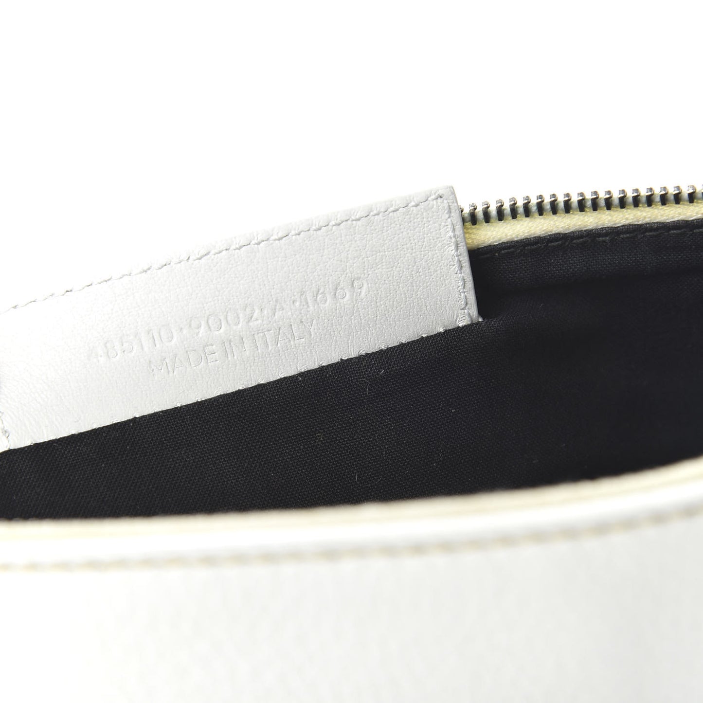 Calfskin Logo Everyday Second Bag White