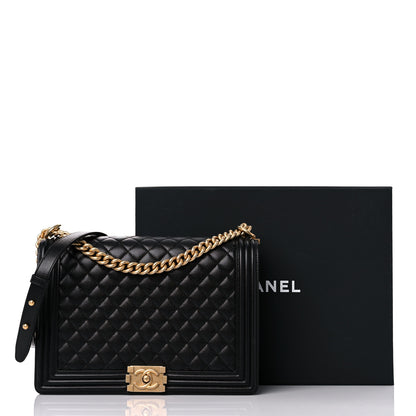 Chanel Caviar Quilted Large Boy Flap Black 15 of 15