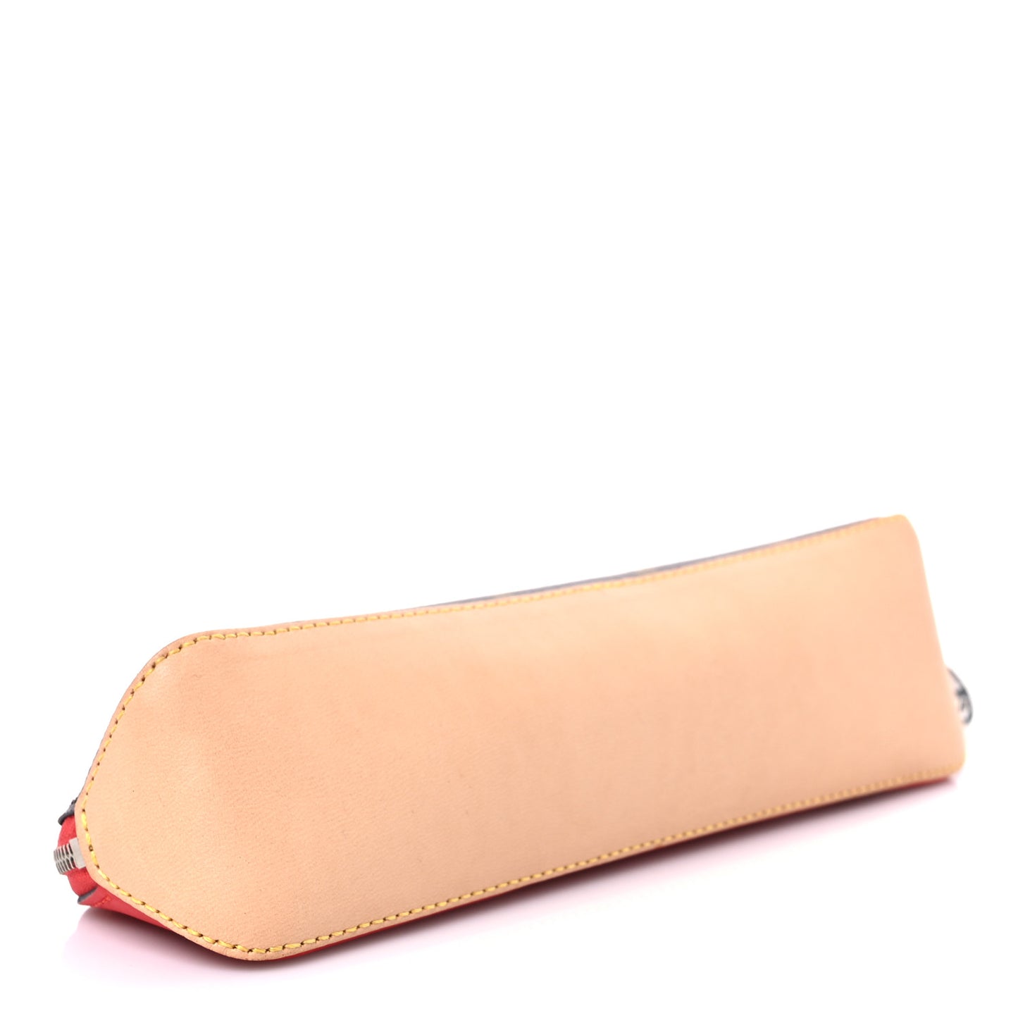 Monogram Elizabeth Pencil Pouch Red