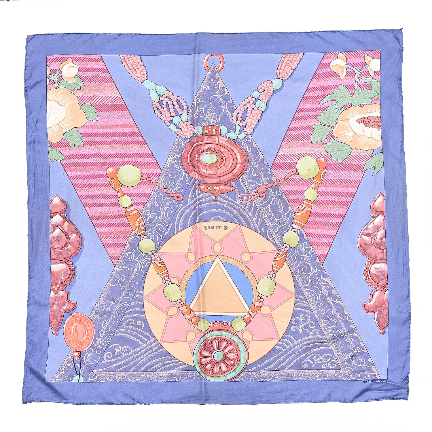 Hermes Silk Tibet Scarf 90 1 of 7