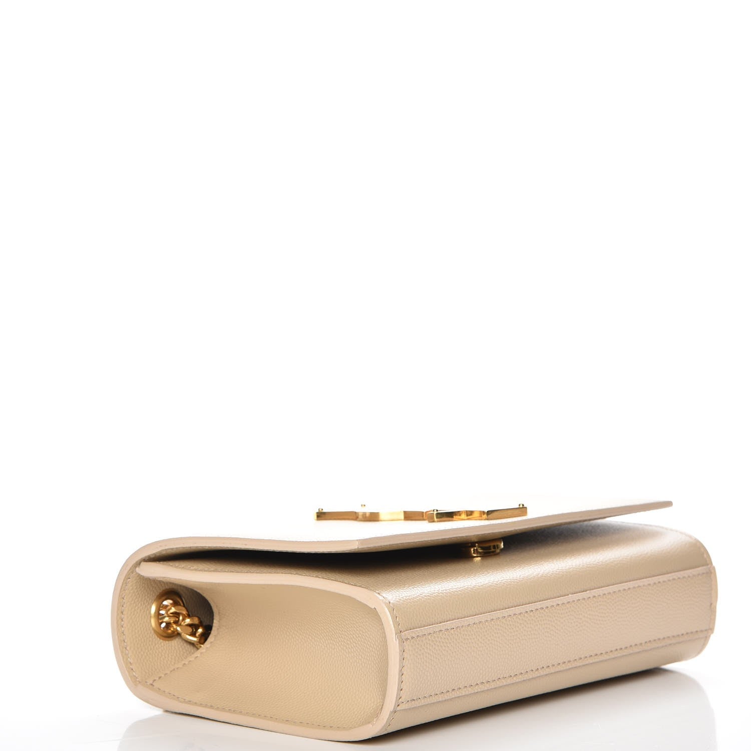 Saint Laurent Grain De Poudre Small Monogram Kate Satchel Nude Powder 4 of 6