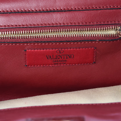 Valentino Garavani Vitello Small Rockstud Tote Rosso Valentino 7 of 11