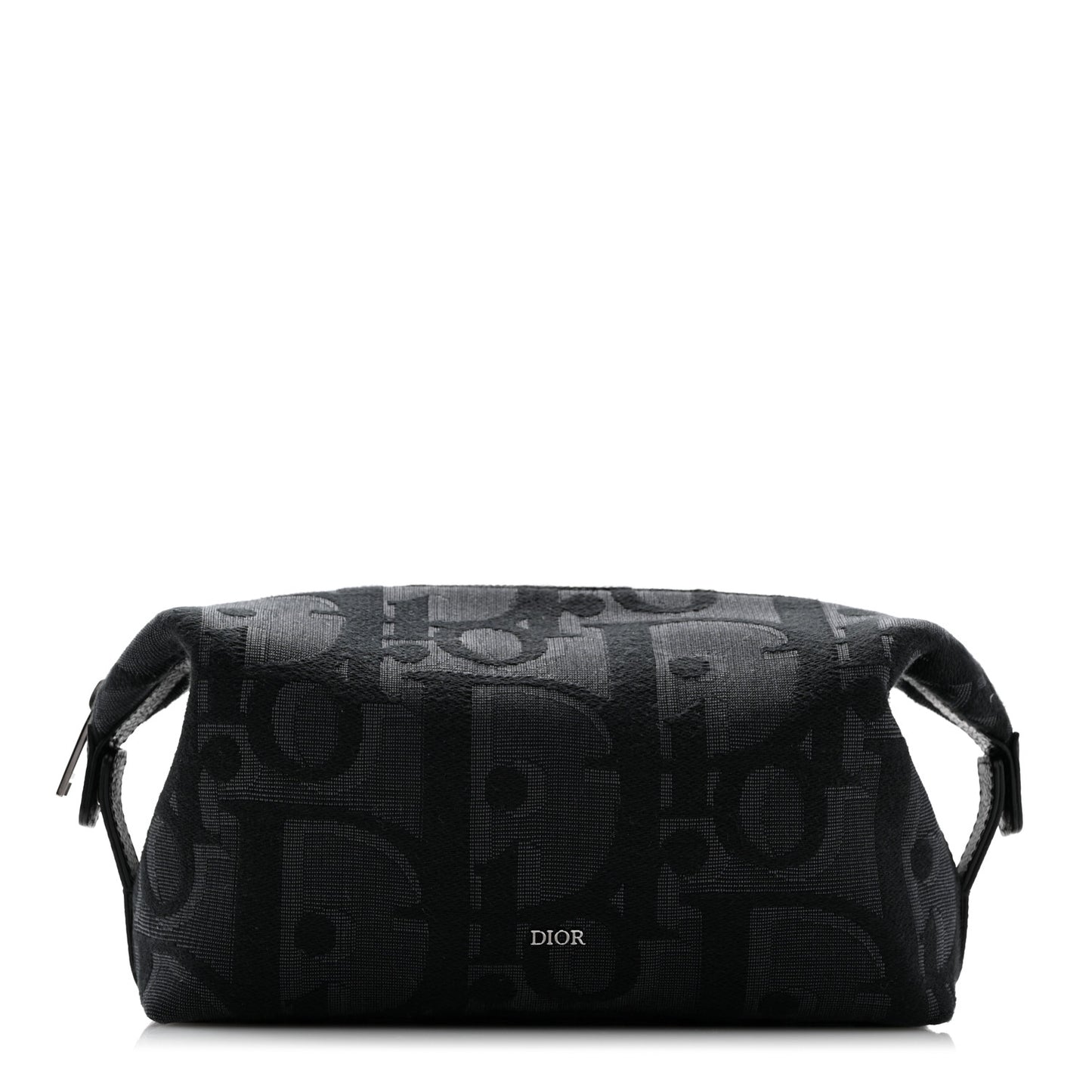 Maxi Oblique Jacquard Toiletry Pouch Black